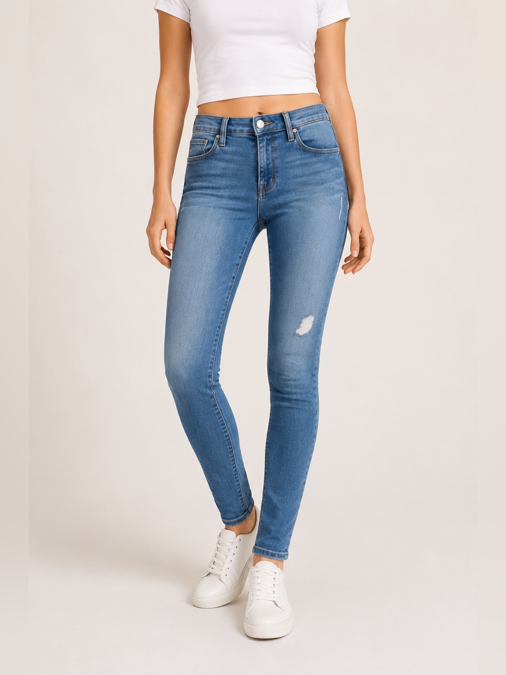 FRAME Le Skinny de Jeanne Jeans Alverstone Wash Size 26 Stretch Denim